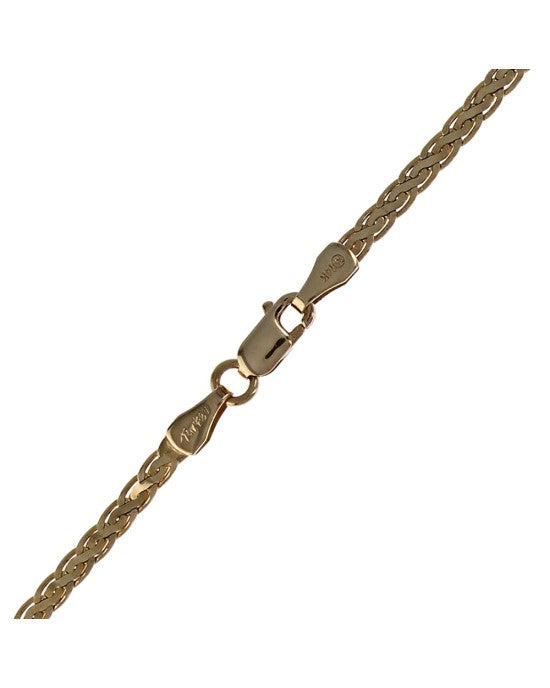 Diamond Crossover Station Chain Necklace in Yellow Gold