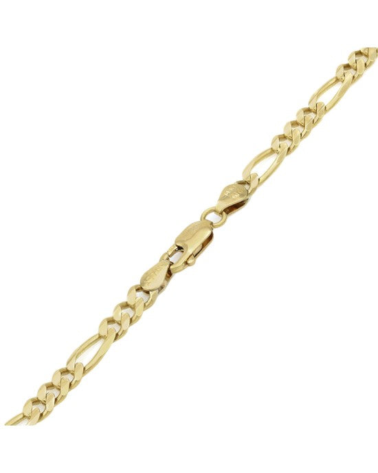 Figaro Chain Necklace in Yellow Gold