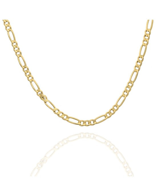 Figaro Chain Necklace in Yellow Gold