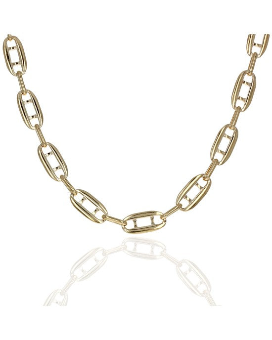 Mariner Chain Necklace in Yellow Gold