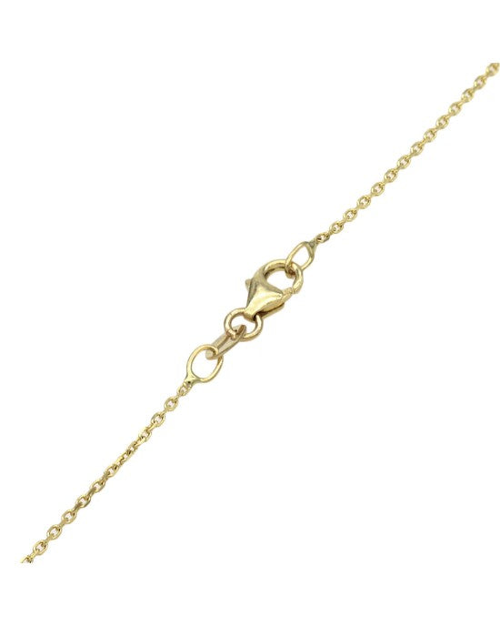 3 Station Diamond Halo Graduated Drop Necklace in White and Yellow Gold