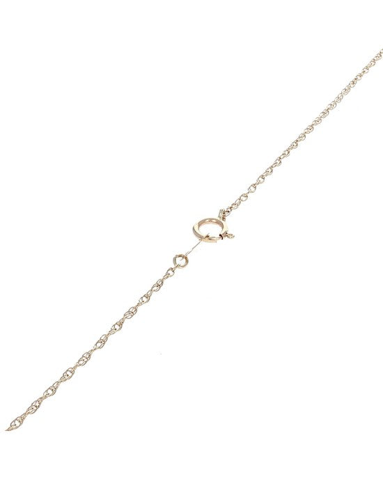 Diamond Open Heart Necklace in Yellow Gold