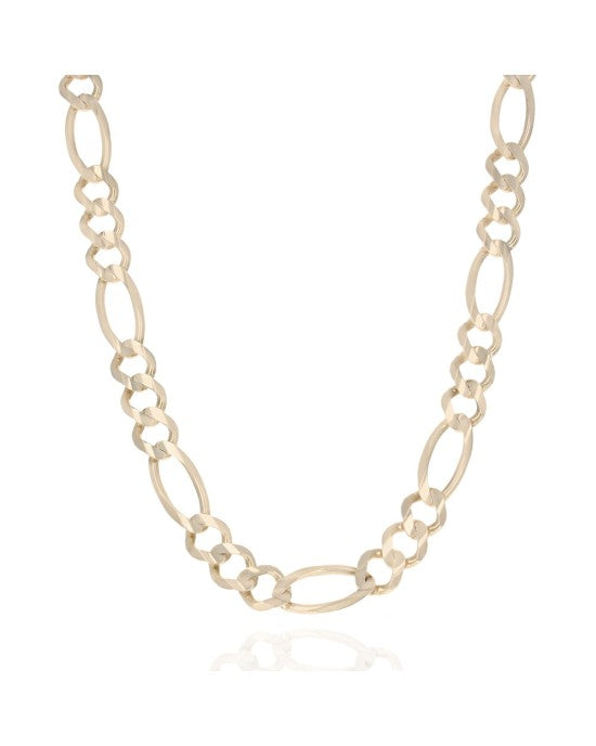 Figaro Chain Necklace in Yellow Gold