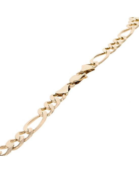 Figaro Chain Necklace in Yellow Gold