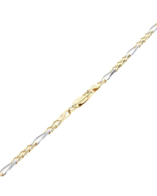 2 Tone Fiagaro Chain Necklace