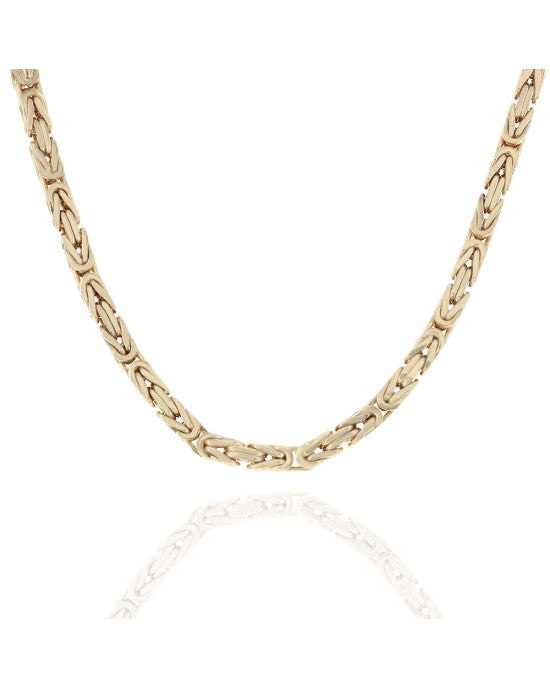 Byzantine Chain Necklace in Gold