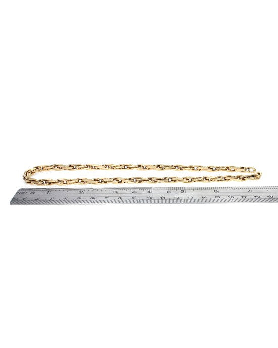 Thick Wheat Chain Necklace in Yellow Gold