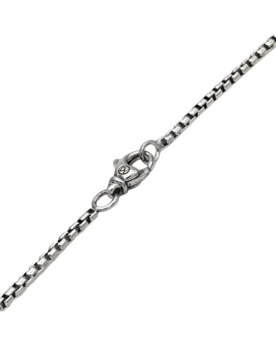 David Yurman Meteorite Tag on Box Chain