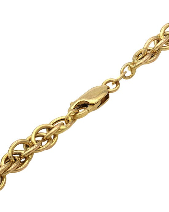 Graduated Lace Chain Necklace in Gold