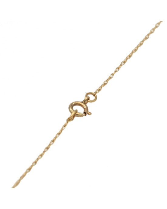 Emerald and Diamond Ribbon Drop Necklace in Yellow Gold