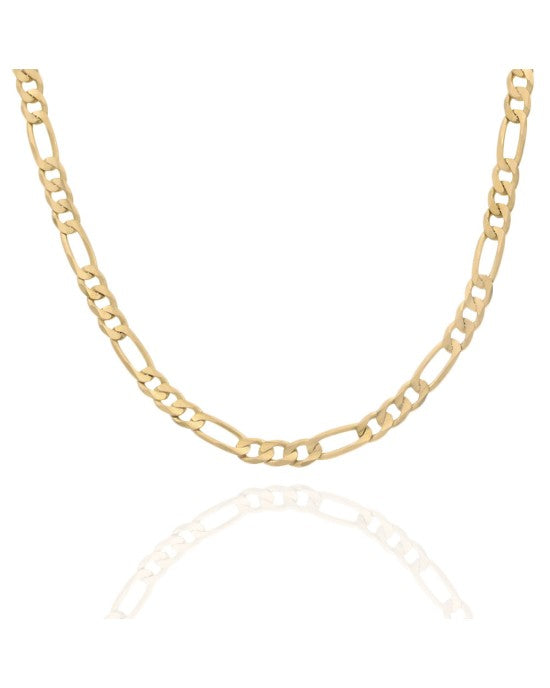 Figaro Link Chain Necklace in Gold