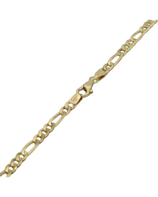 Figaro Link Chain Necklace in Gold