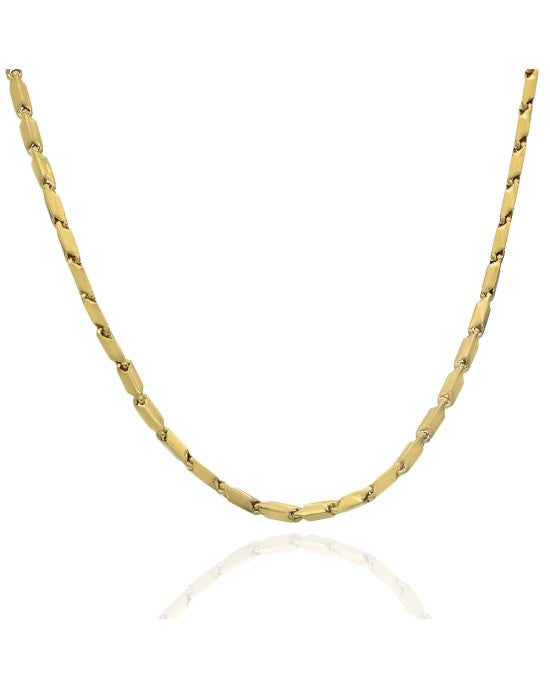 Baht Chain Necklace in 22K Gold