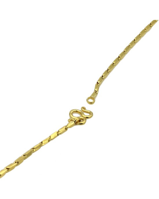 Baht Chain Necklace in 22K Gold