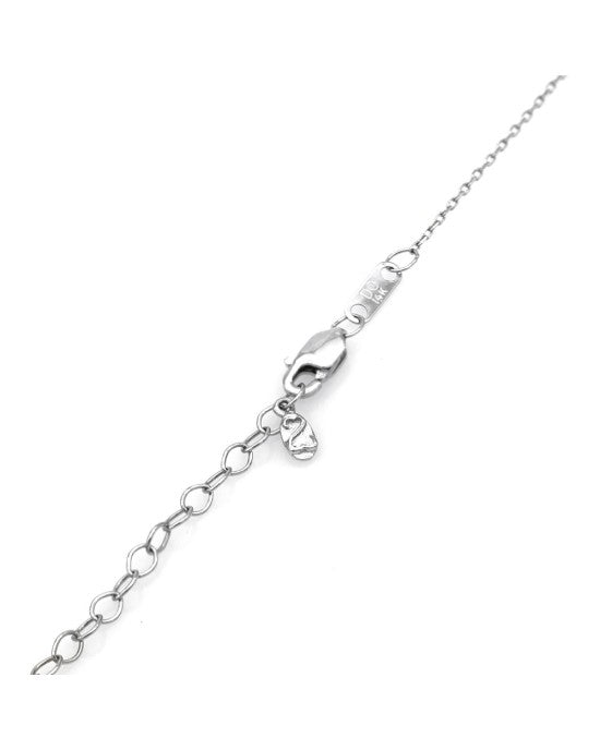 Jane Seymour Diamond Solitaire Open Hearts Necklace