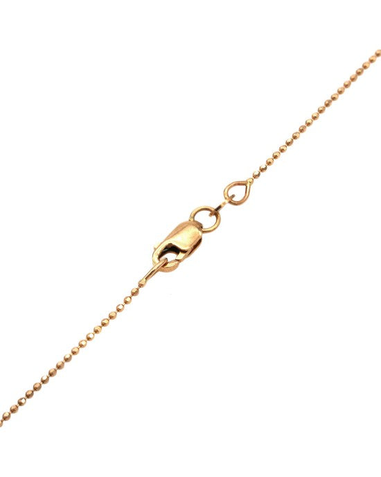 Pave Diamond and Blue Sapphire Evil Eye Drop Necklace in Rose Gold