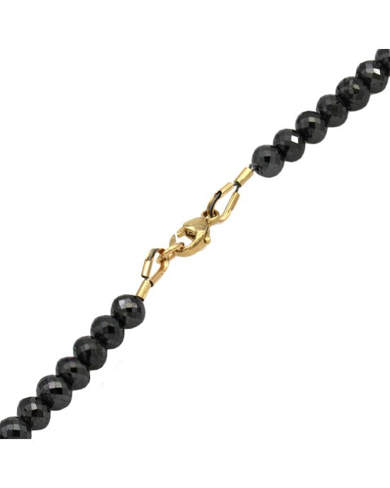 24in Black Diamond Bead Necklace