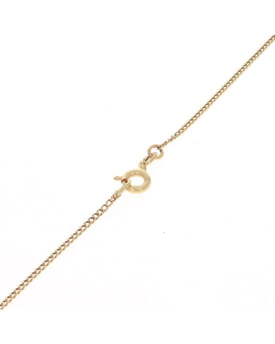 Libra Zodiac Necklace in Yellow Gold