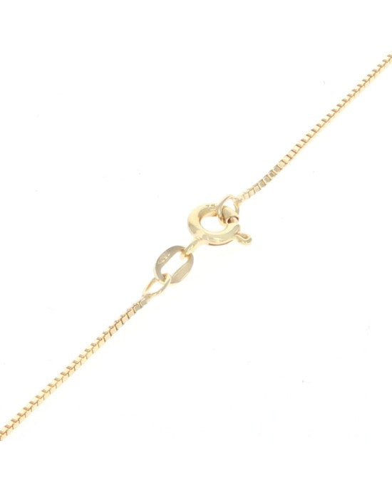 Gemini Zodiac Necklace in Yellow Gold