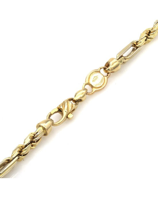 Figarope Chain Necklace in Gold