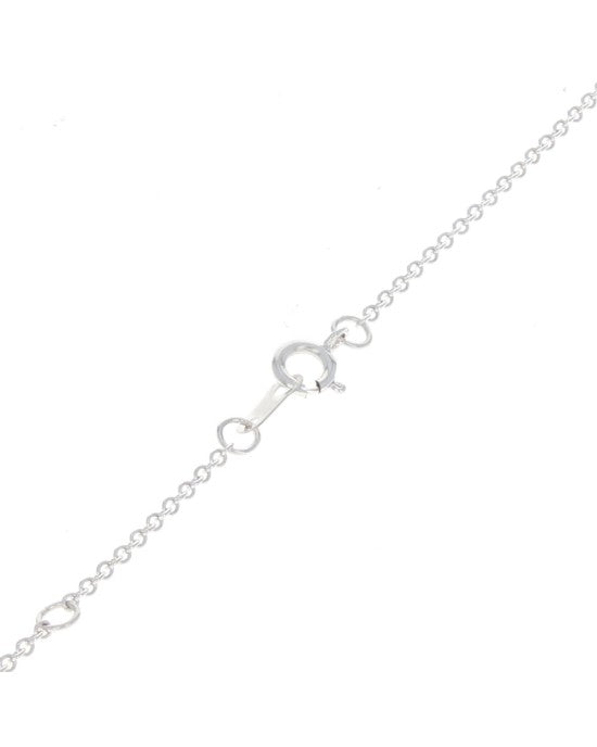 Diamond Solitaire Circle Drop Necklace