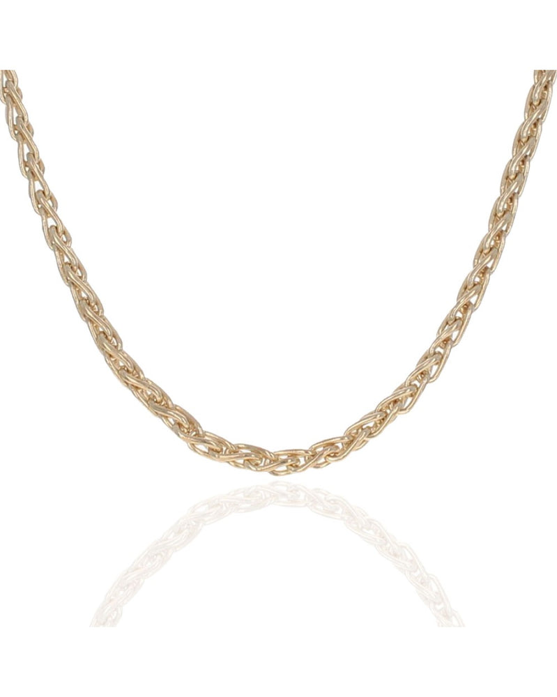 Wheat Chain Necklace in Yellow Gold