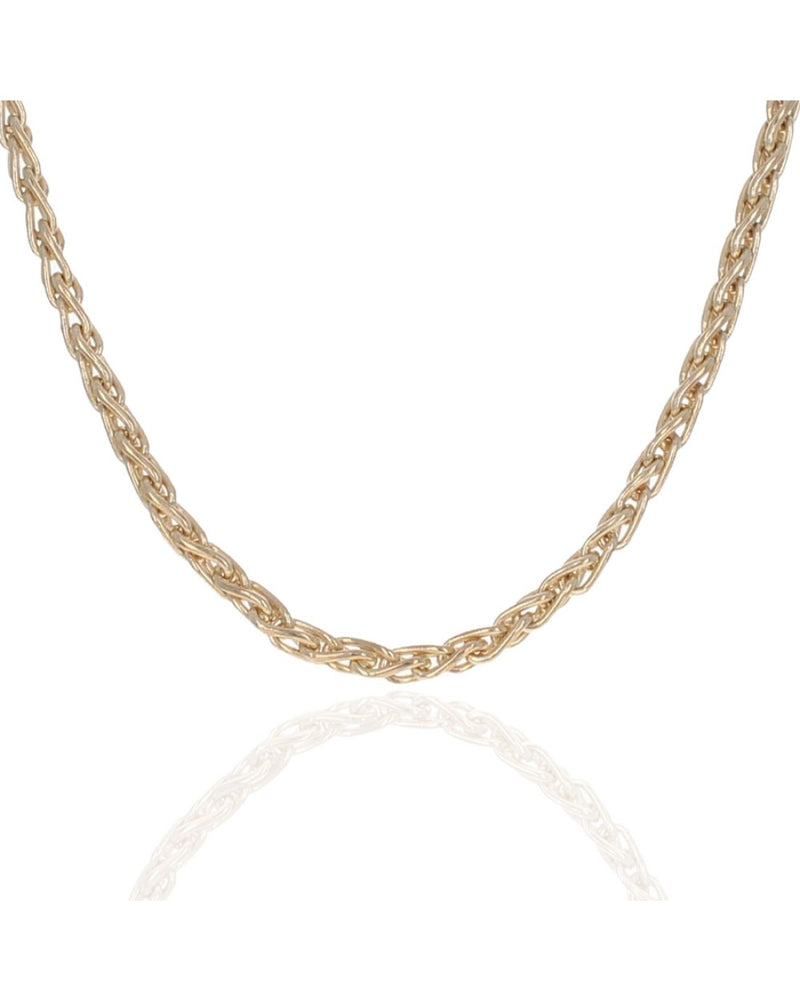 Wheat Chain Necklace in Yellow Gold