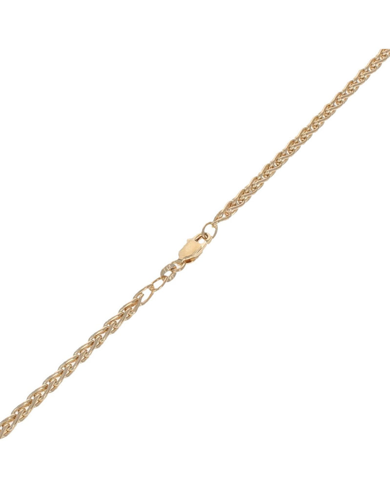 Wheat Chain Necklace in Yellow Gold