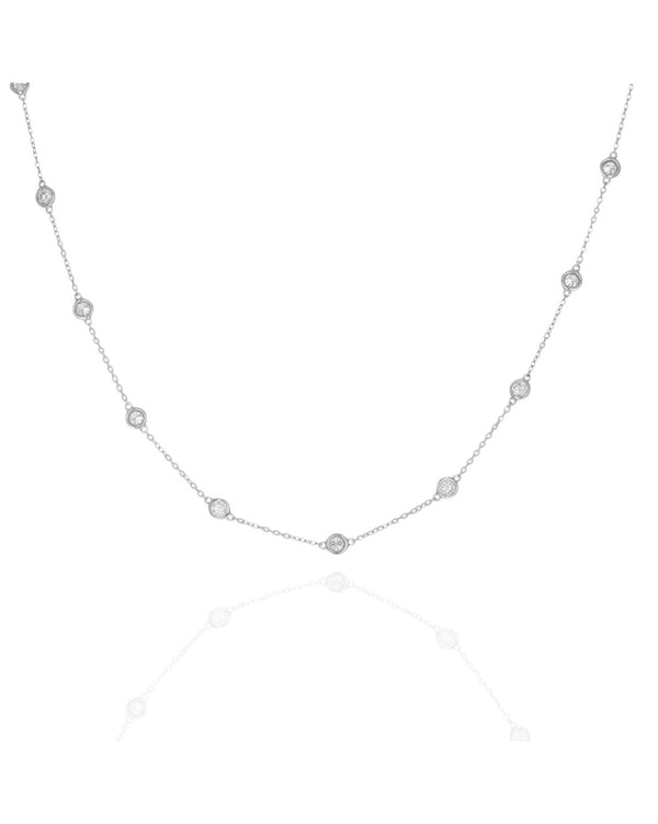 Diamonds by the Yard Necklace in White Gold