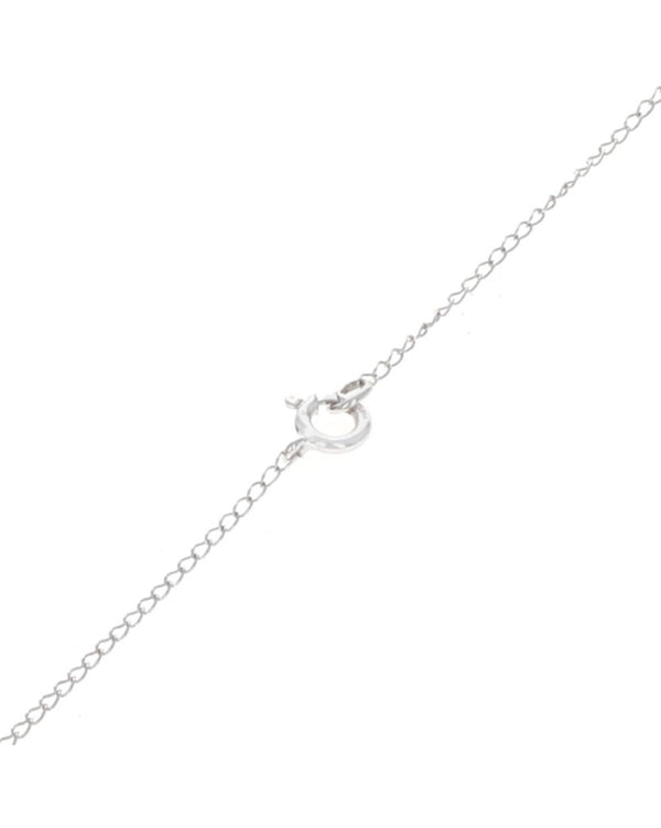 Diamond Solitaire Drop Necklace in White Gold