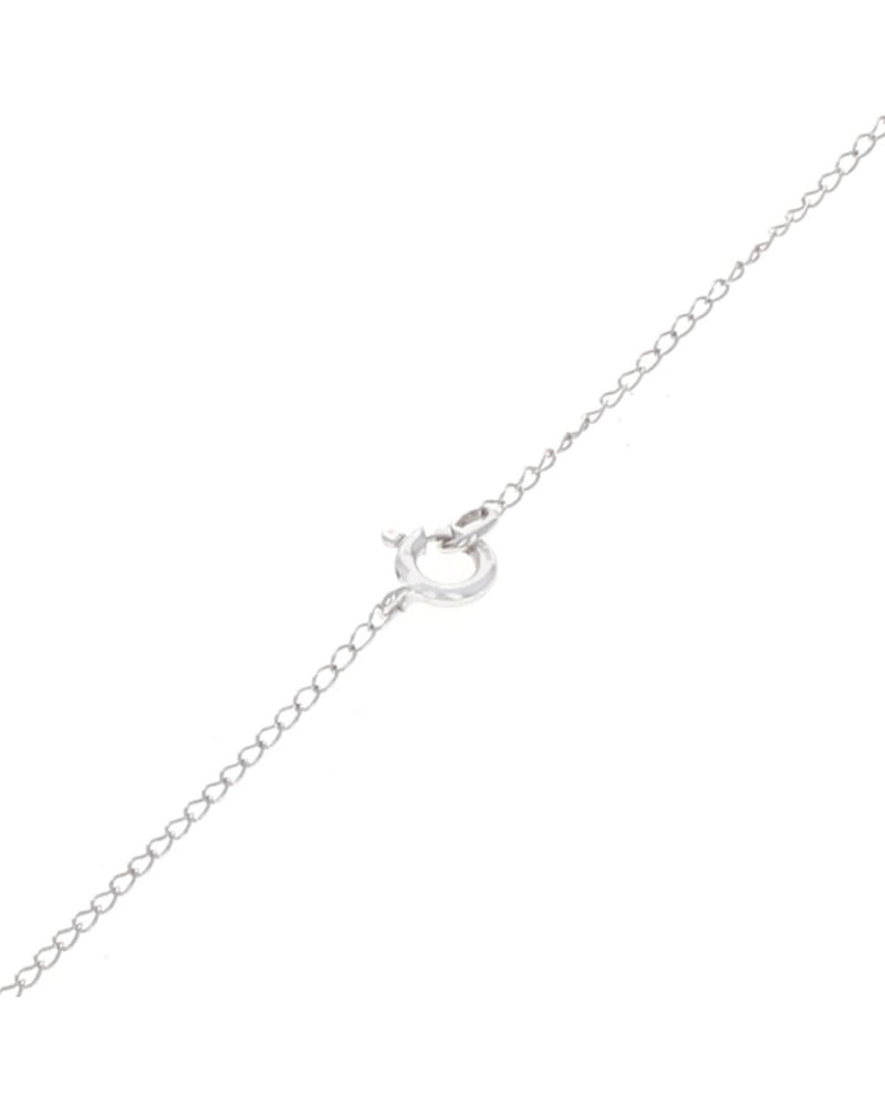 Diamond Solitaire Drop Necklace in White Gold