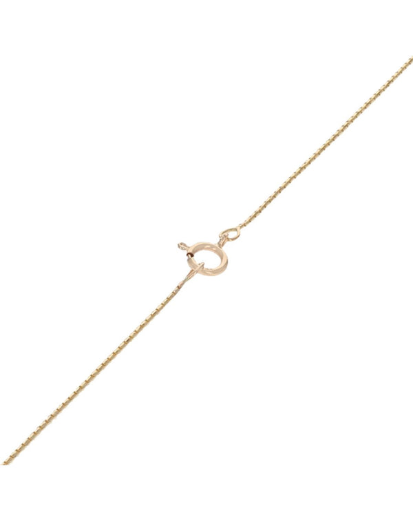 Diamond Solitaire Drop Necklace in Yellow Gold