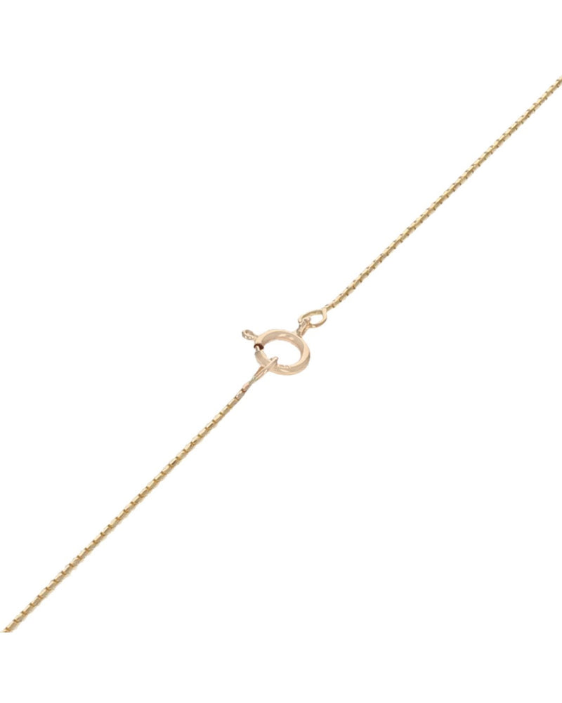 Diamond Solitaire Drop Necklace in Yellow Gold