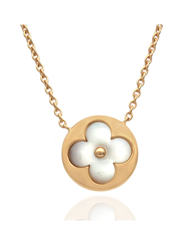 Louis Vuitton Color Blossom Sun Mother of Pearl Drop Necklace