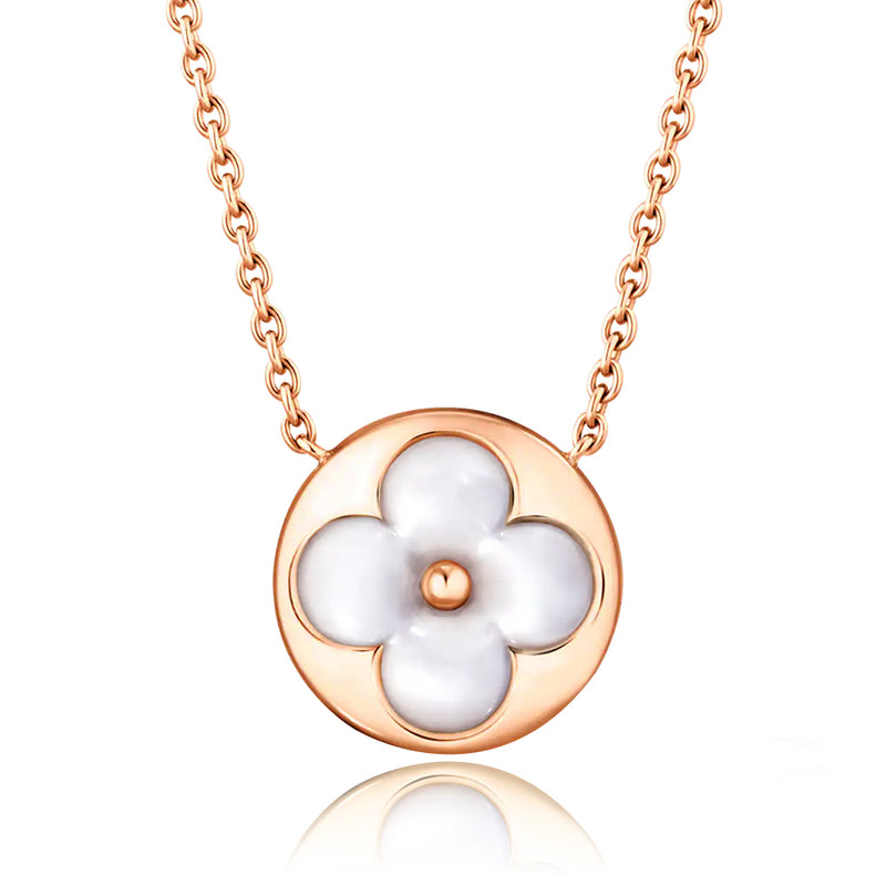 Louis Vuitton Color Blossom Sun Mother of Pearl Drop Necklace