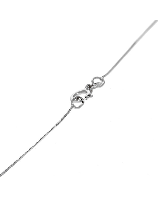 Green Beryl and Diamond Crossover Necklace in White Gold