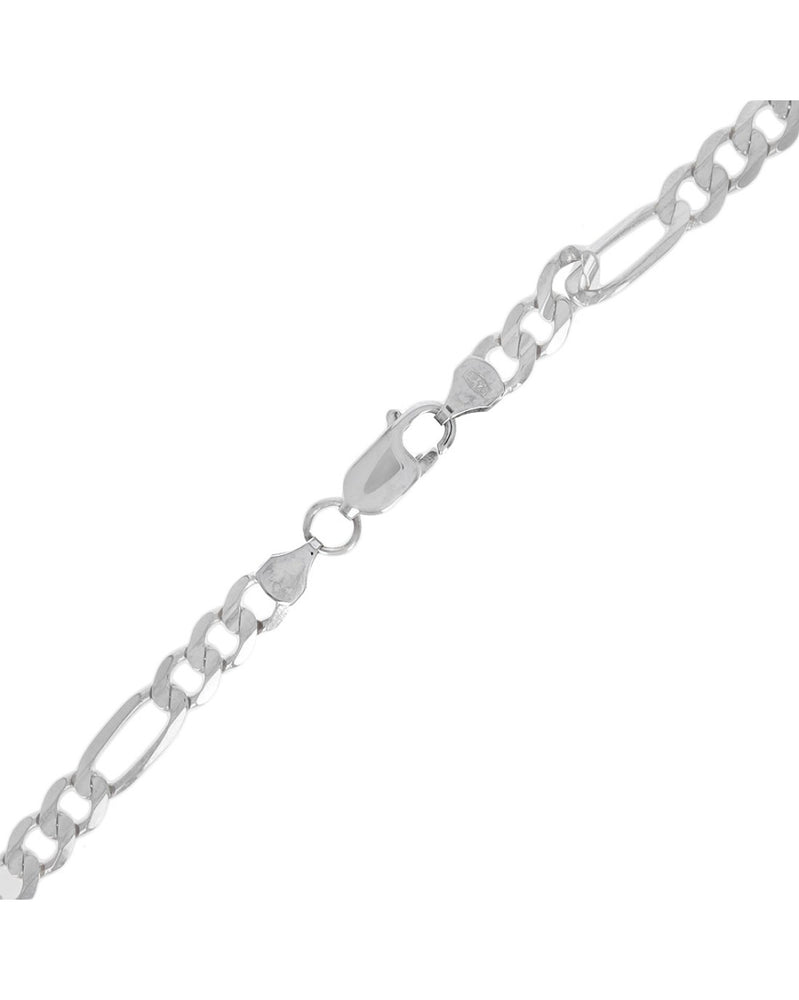 Figaro Chain Necklace in White Gold