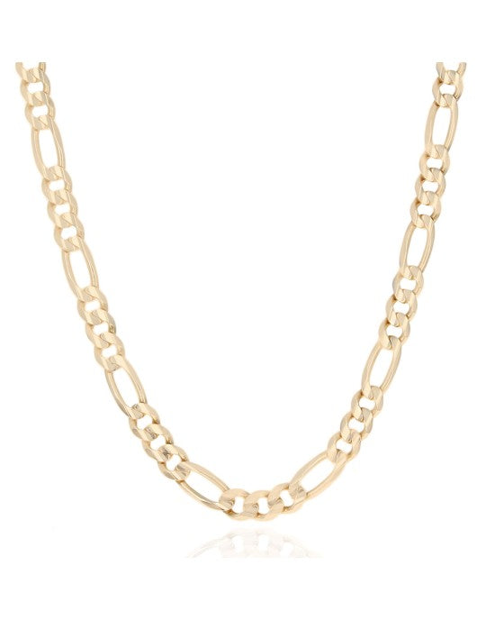 Figaro Chain Necklace in Yellow Gold