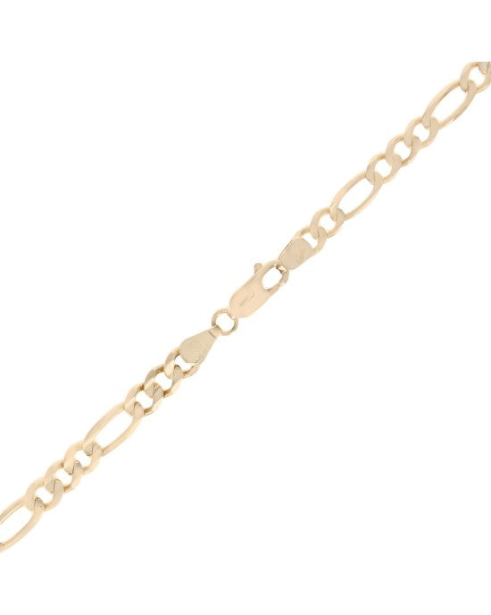 Figaro Chain Necklace in Yellow Gold