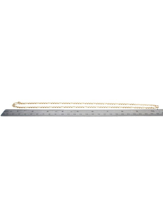 Figaro Chain Necklace in Yellow Gold