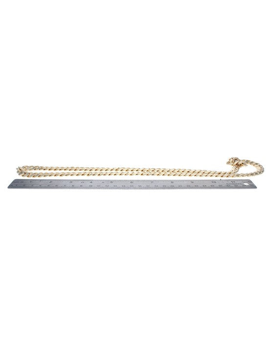 Cuban Link Chain Necklace in Yellow Gold