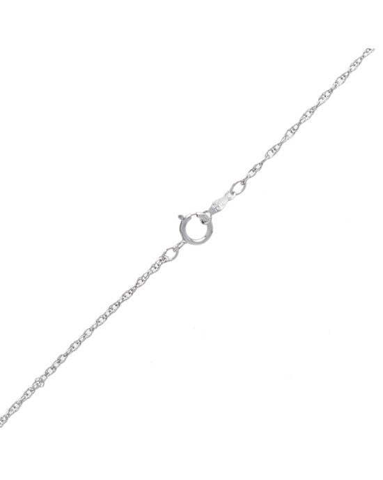 Diamond Open Heart Halo Pendant on Lace Chain