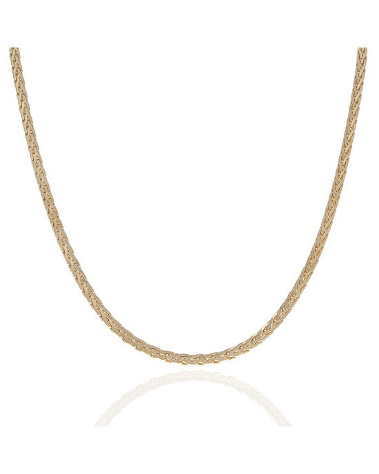 Flat Foxtail Link Chain Necklace