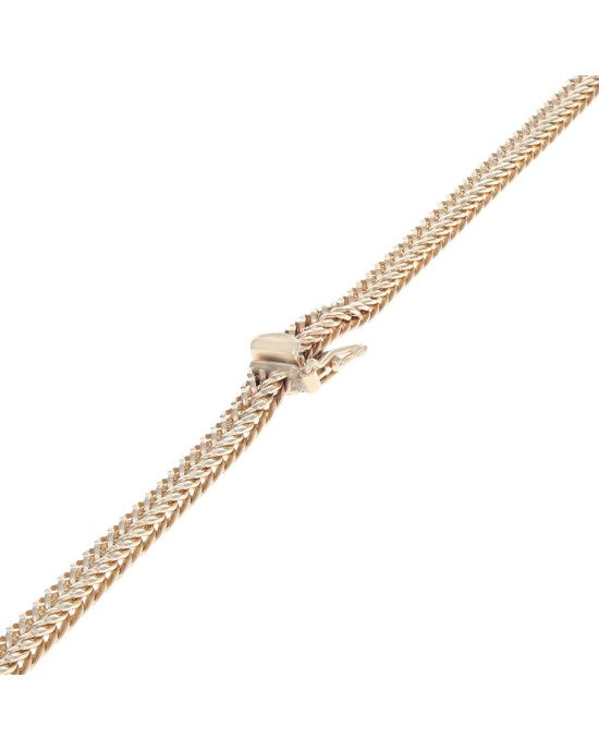 Flat Foxtail Link Chain Necklace