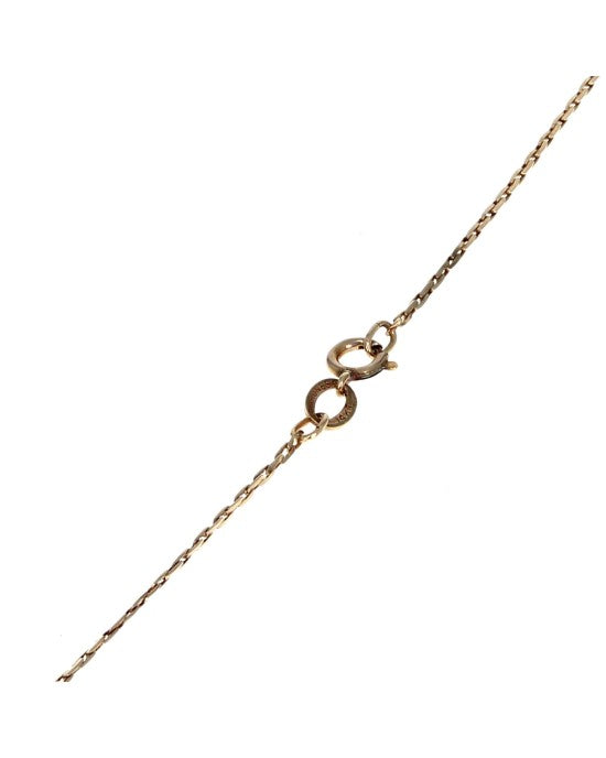 Diamond Floral Halo Drop Necklace in Yellow Gold