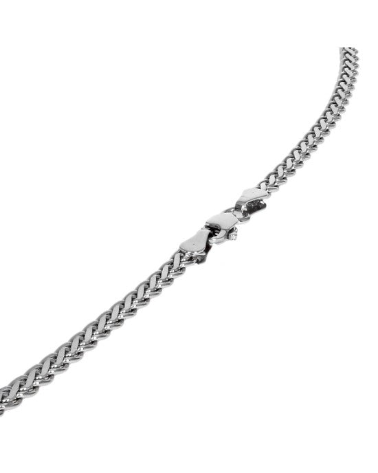 Baguette and Round Diamond Bypass Station Necklace