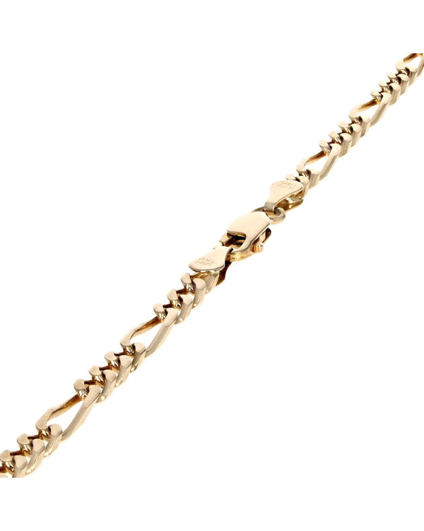 Figaro Chain Necklace in Yellow Gold