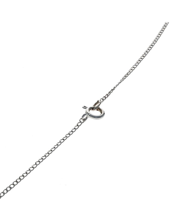 Diamond Solitaire Drop Necklace in White Gold