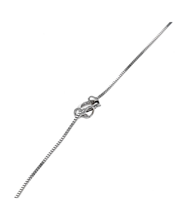 Diamond Solitaire Vertical Bar Drop Necklace in White Gold