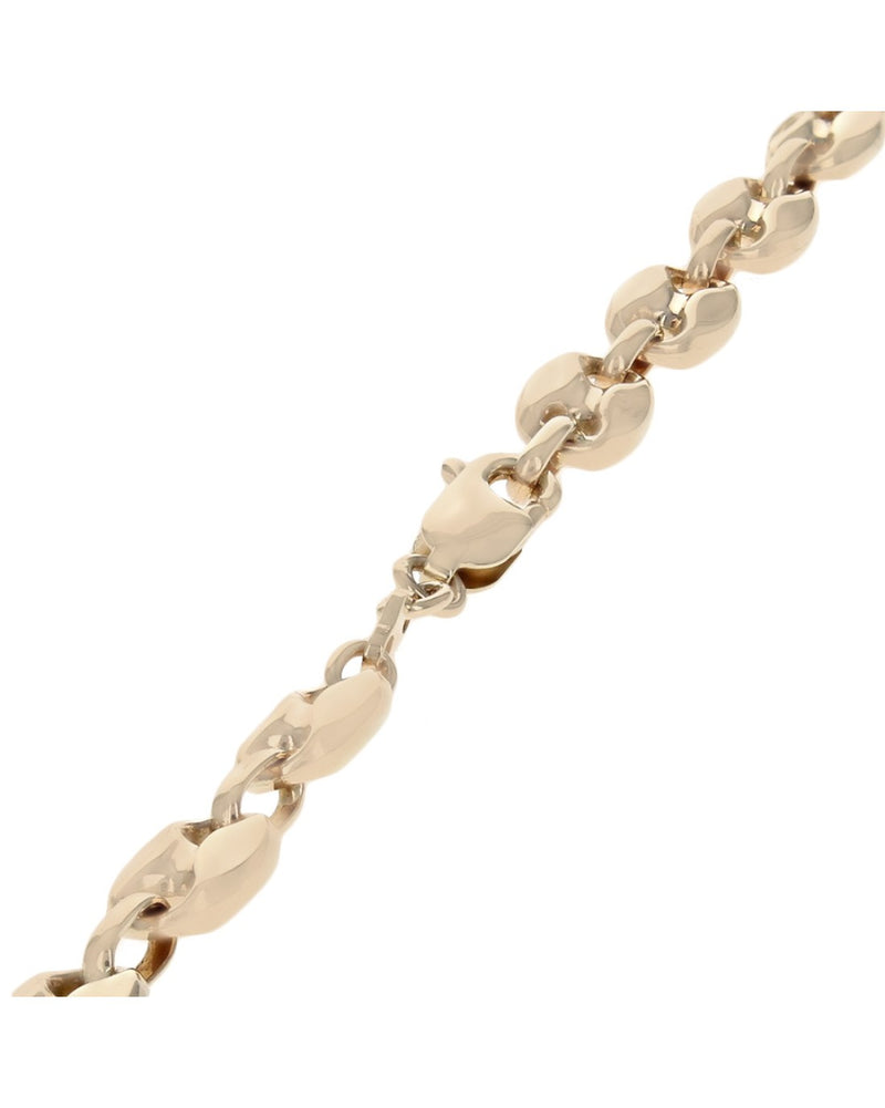 Puffed Mariner Link Chain in Yellow Gold